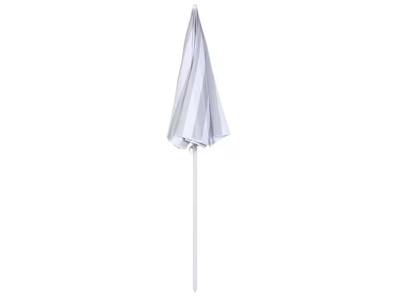 KOOR Sonnenschirm Marino Ø 150 cm, Grau/Weiss