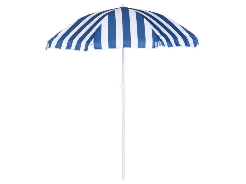 KOOR Sonnenschirm Marino Ø 150 cm, Blau/Weiss