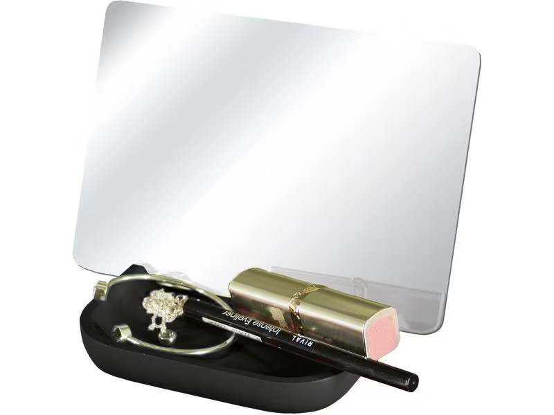 Kleine Wolke Kosmetikspiegel Tray Schwarz