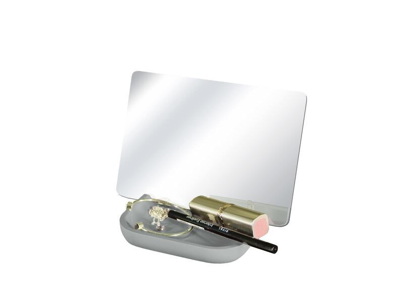 Kleine Wolke Kosmetikspiegel Tray Grau