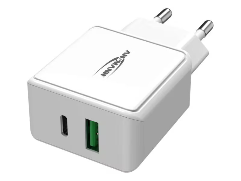 Ansmann USB-Wandladegerät Home Charger HC218PD, 18 W, Weiss