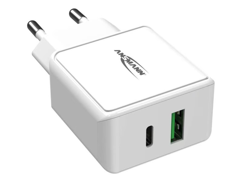 Ansmann USB-Wandladegerät Home Charger HC218PD, 18 W, Weiss