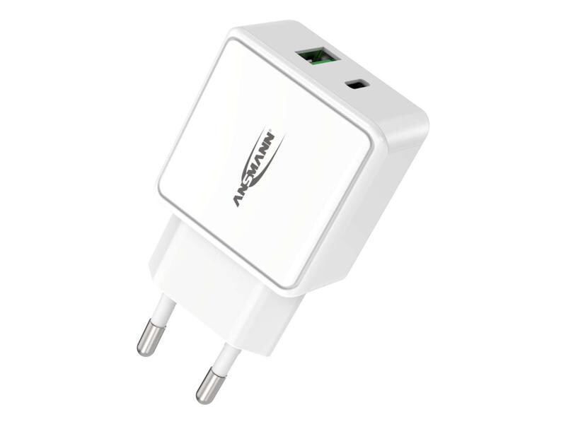 Ansmann USB-Wandladegerät Home Charger HC218PD, 18 W, Weiss
