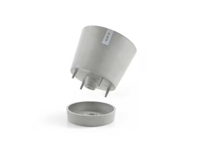 Ecopots Pflanzentopf Venice 40, Hellgrau