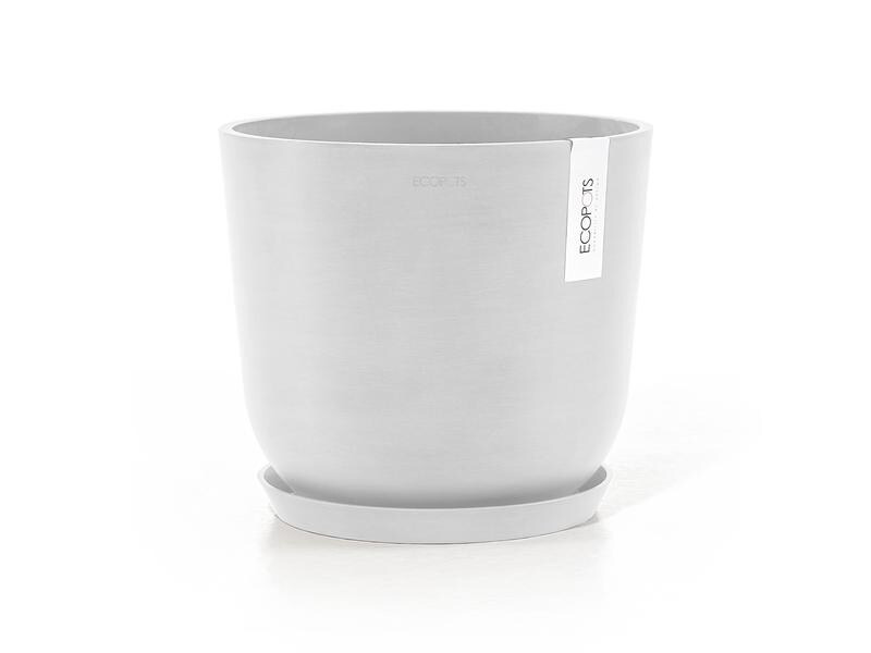 Ecopots Pflanzentopf Oslo 25, Weiss