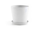 Ecopots Pflanzentopf Amsterdam 30, Weiss