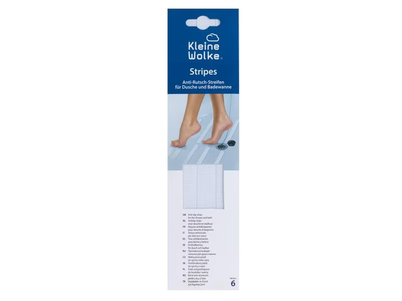 Kleine Wolke Antirutsch-Sticker Streifen 6 Stück, Transparent
