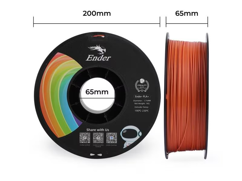 Creality Filament PLA+ Orange, 1.75 mm, 1 kg
