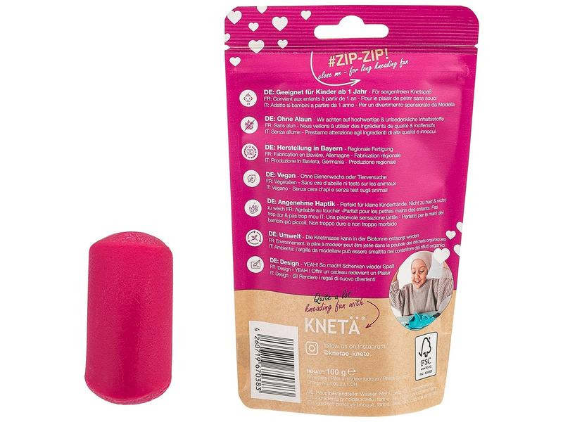 KNETÄ Vegane Spielknete Pink 100 g