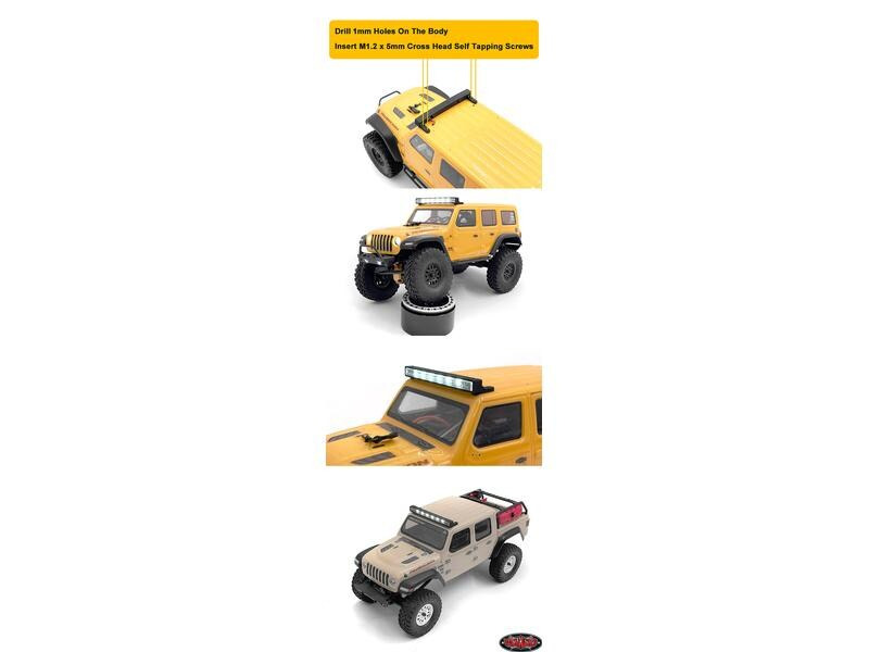 RC4WD Modellbau-Lichthalterung Light Bar SCX24 Jeep JLU &amp; JT