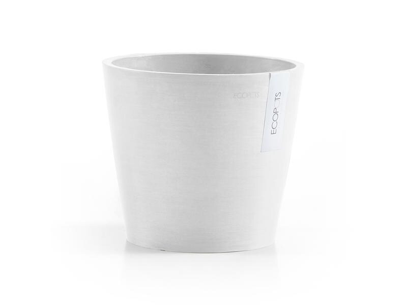 Ecopots Pflanzentopf Amsterdam 20, Weiss