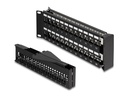 Delock Patchpanel 48 Port Keystone, 19 Rack mit Entlastungsschiene