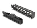Delock Patchpanel 24 Port Keystone, 19 Rack mit Entlastungsschiene