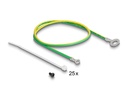 Delock Patchpanel 24 Port Keystone, 19 Rack mit Entlastungsschiene