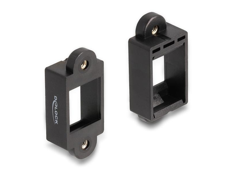 Delock Keystone Halterung für Einbau mit Schraubanschluss