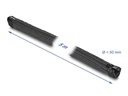 Delock Kabelschlauch 5 m x 50 mm, mit Reissverschluss, Schwarz