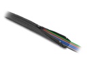 Delock Kabelschlauch 5 m x 50 mm, mit Reissverschluss, Schwarz