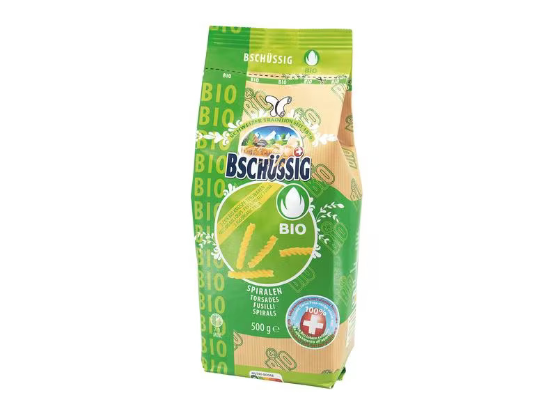 Bschüssig Teigwaren Bio Knospe Spiralen 3Ei 500 g
