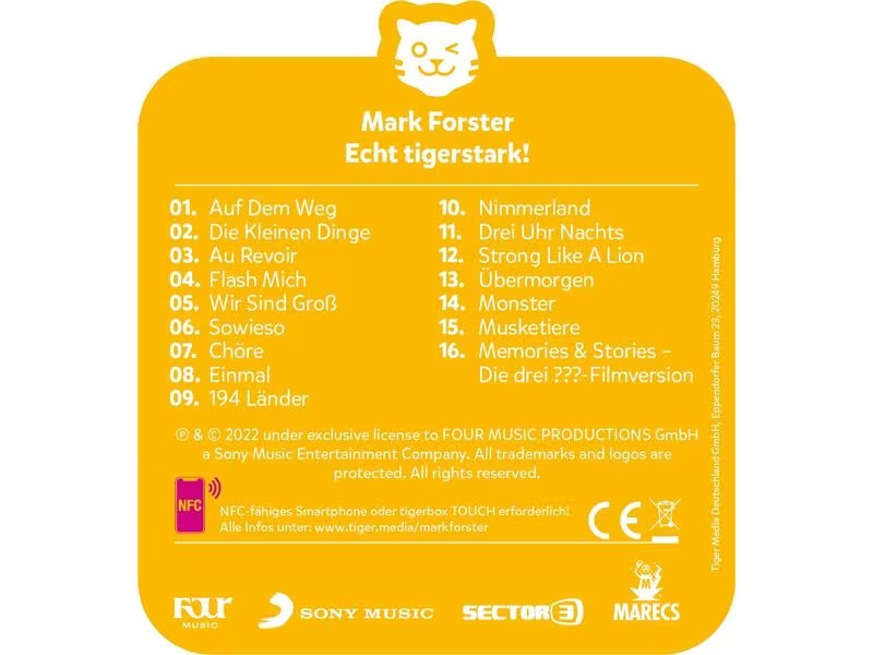 Tigermedia tigercard Mark Forster