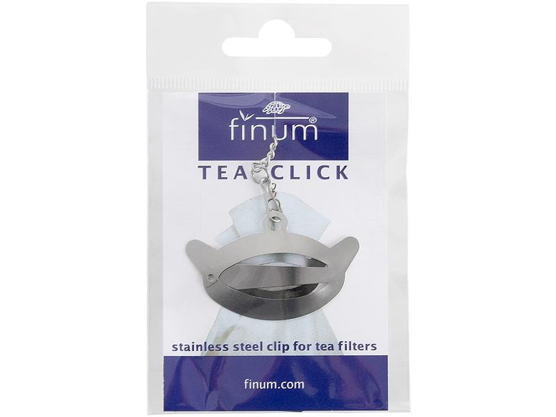 Finum Teebeutelhalter Click Silber
