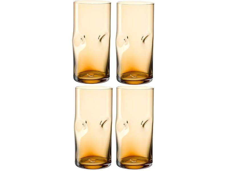 Leonardo Trinkglas Vesuvio 330 ml, 4 Stück, Bernstein