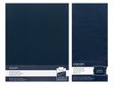 COCON Bettwäschegarnitur Satin 160 x 210 / 65 x 100, Marineblau