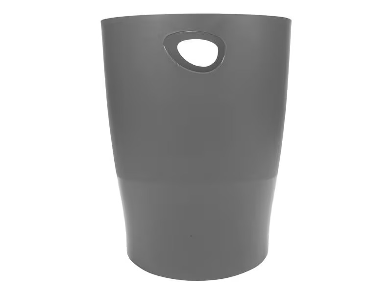 Exacompta Papierkorb Ecobin 15 l, Dunkelgrau