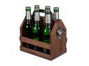 Goldbuch Partyaccessoire Flaschenhalter aus Holz
