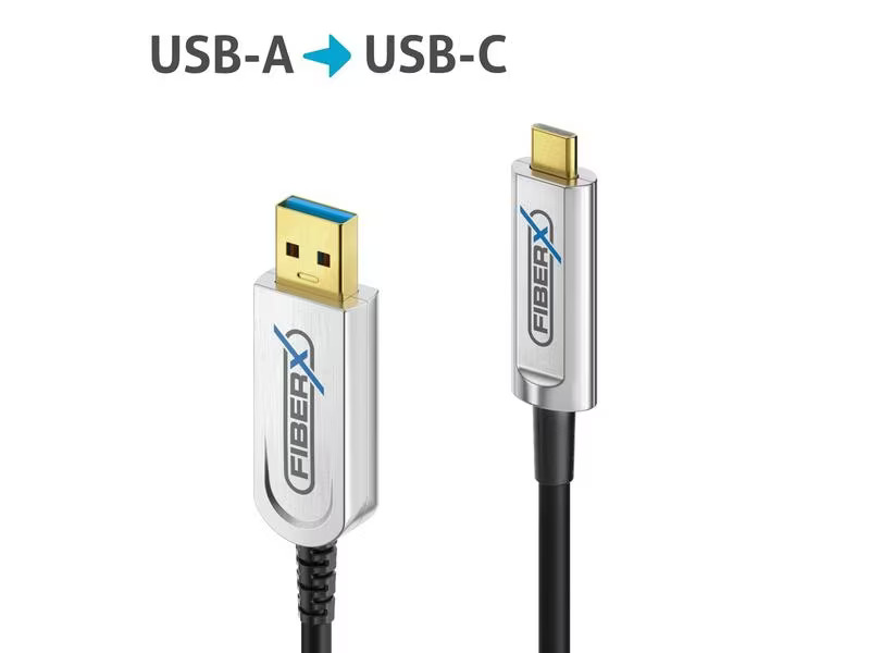 FiberX USB 3.1-Kabel FX-I630 AOC USB A - USB C 7.5 m