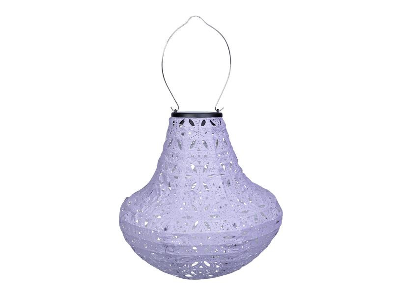 COCON Lampion LED Solar Vase, Violett