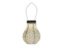 COCON Lampion LED Solar Birne, Hellgrau