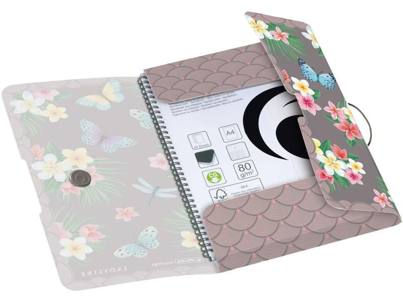Herlitz Gummibandmappe Ladylike Butterflies PP, A4
