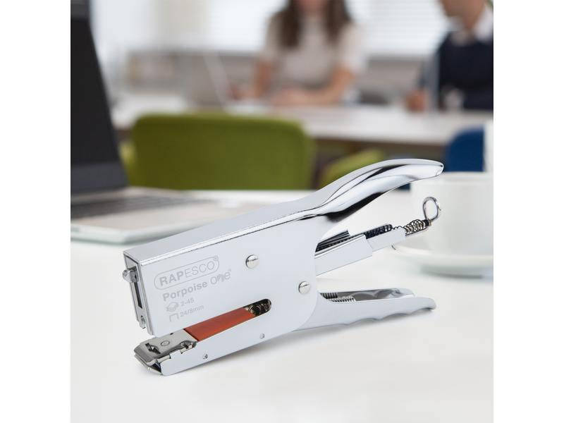 Rapesco Heftzange Germ-Savvy One 45 Seiten, Chrom