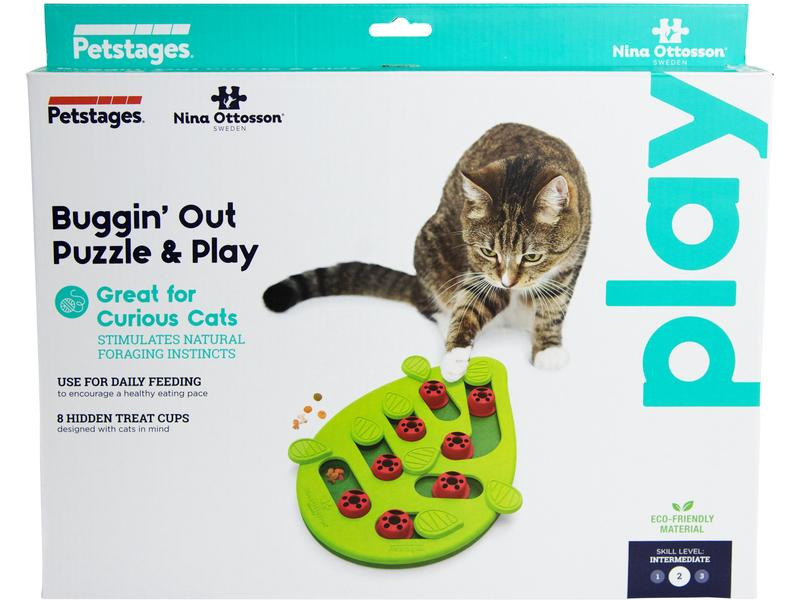Petstage Katzen-Spielzeug Cat Puzzle + Play Buggin Out