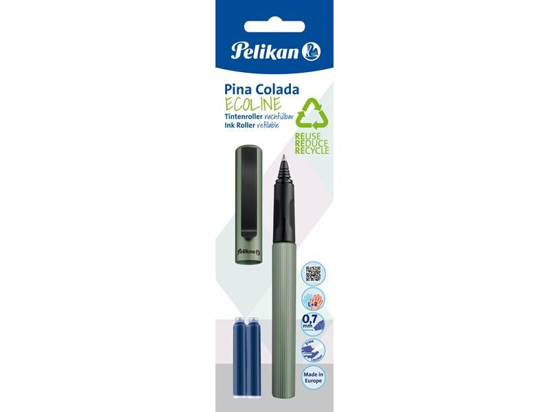 Pelikan Tintenroller Pina Colada Ecoline 0.7 mm, Olivgrün
