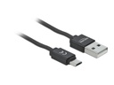 Delock USB 2.0-Kabel USB-A - MicroB mit Autorollfunktion, schwarz