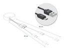 Delock USB 2.0-Kabel USB-A - MicroB mit Autorollfunktion, schwarz