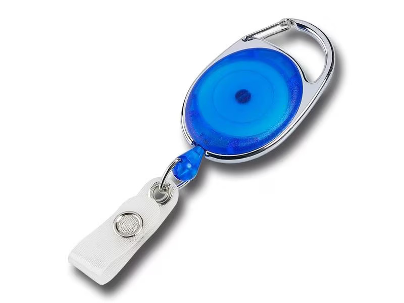 Interha Ausweishalter Ovale Jojo 63 Blau, 10 Stück