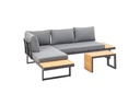 COCON Loungeset Ascona, Anthrazit, 4 Sitzplätze