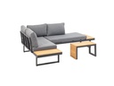 COCON Loungeset Ascona, Anthrazit, 4 Sitzplätze