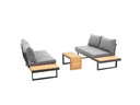 COCON Loungeset Ascona, Anthrazit, 4 Sitzplätze