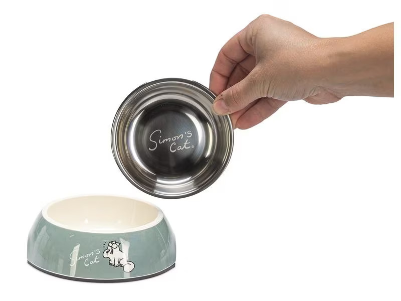 Simon's Cat Edelstahlnapf 160 ml, Grün