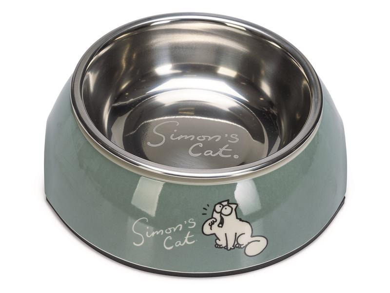Simon's Cat Edelstahlnapf 160 ml, Grün