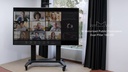 Multibrackets TV-Trolley M Motorized Public Dual Pillar 180 HD Schwarz