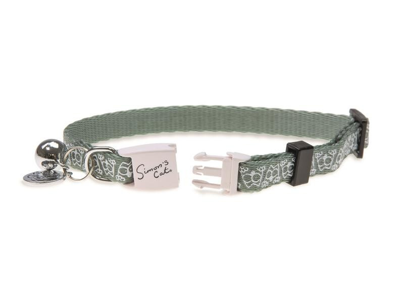 Simon's Cat Katzenhalsband Grün