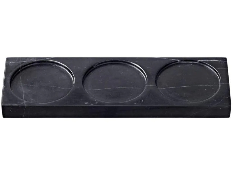 Crush Grind Untersetzer für Gewürzmühle Marble 3 Schwarz