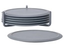 Zone Denmark Untersetzer Singles 6er Set, Dunkelgrau