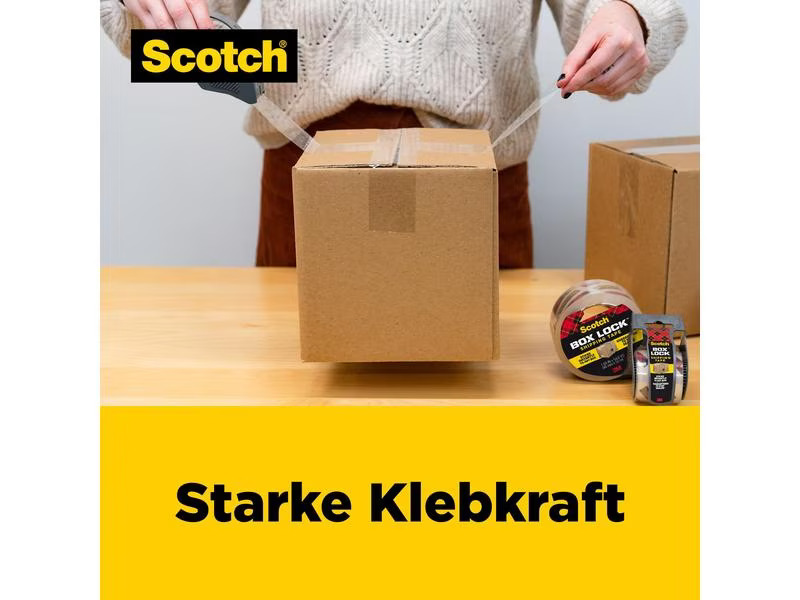 Scotch Verpackungsband Box Lock 48 mm x 20.3 m, 1 Rolle