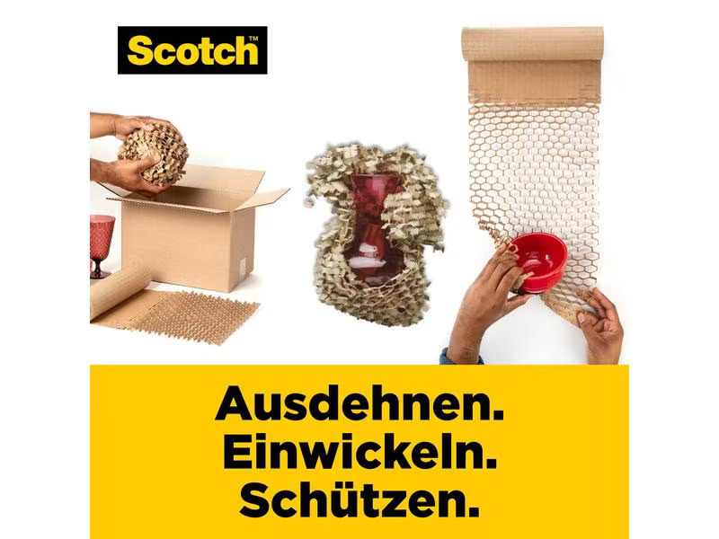 Scotch Packpapier Cushion Lock 304 mm x 9.14 m, 1 Rolle