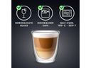 Bialetti Cappuccino Becher Firenze 200 ml, 2 Stück, Transparent